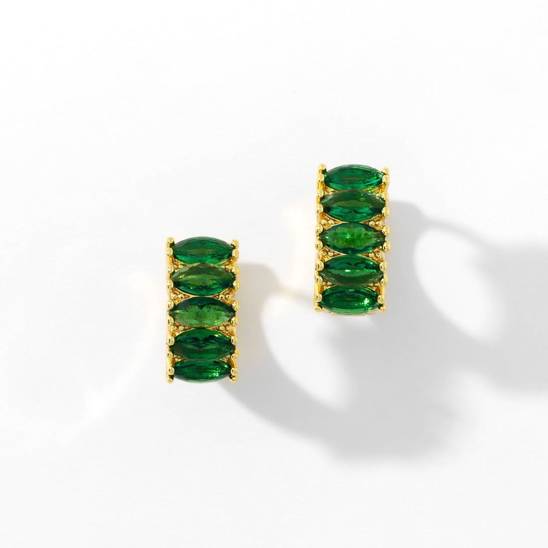 Jada Hoops | Emerald Gold