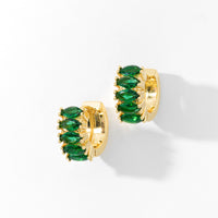 Jada Hoops | Emerald Gold