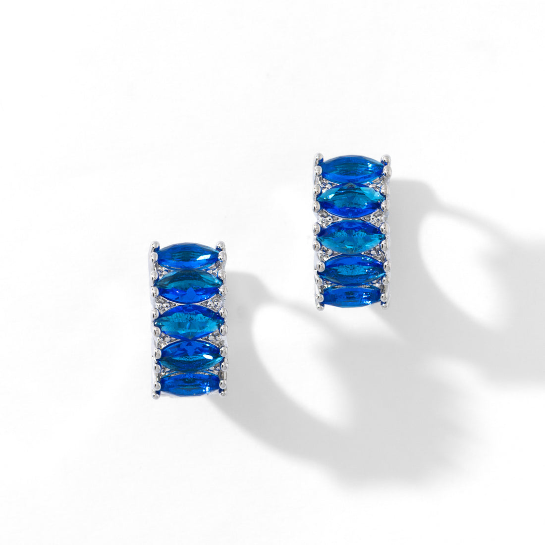 Jada Hoops | Del Sol Blue Silver