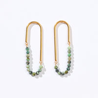 Kayla Stud Hoops | African Turquoise