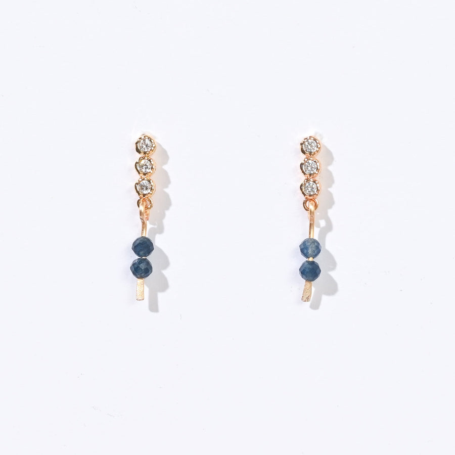 Esther Light Dangles | Blue Sapphire