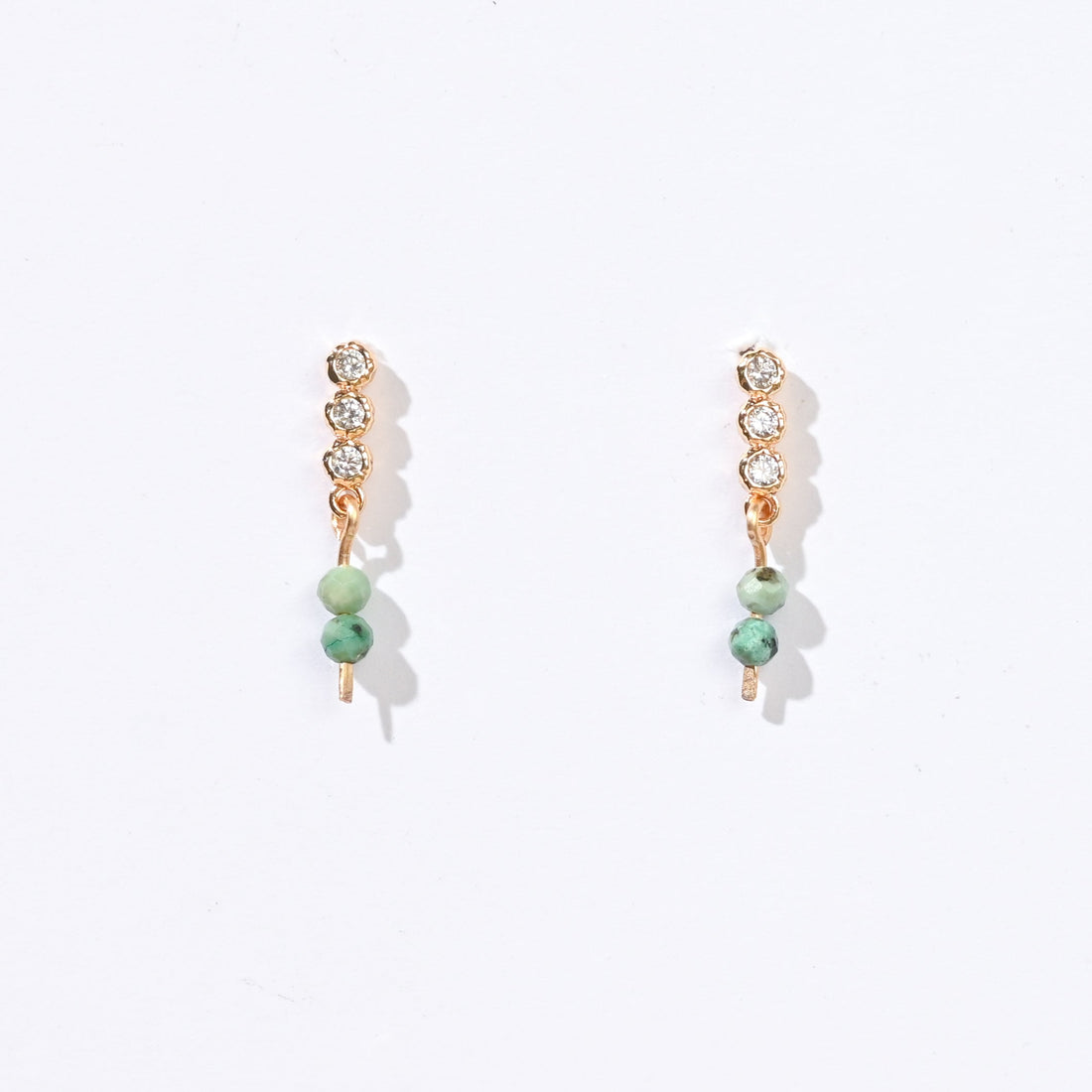 Esther Light Dangles | African Turquoise