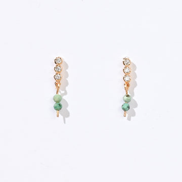 Esther Light Dangles | African Turquoise