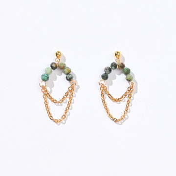 Belle Dancing Dangles | African Turquoise