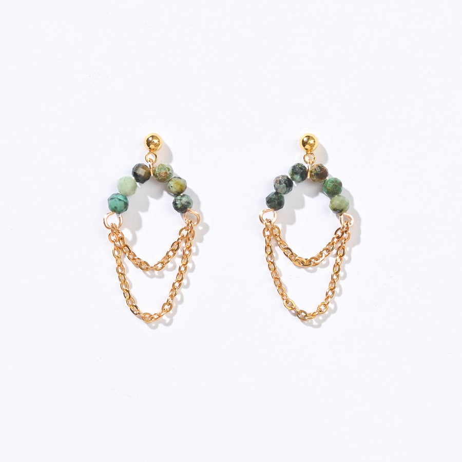 Belle Dancing Dangles | African Turquoise