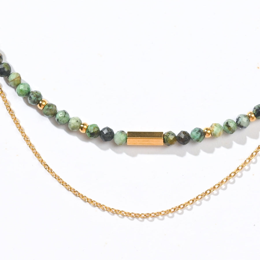 Sasha Layered Necklace | African Turquoise