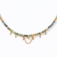 Yara  Veil Necklace |African Turquoise