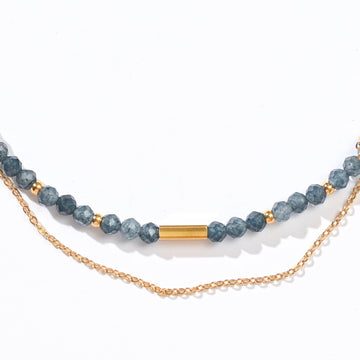Sasha Layered Necklace | Blue Sapphire