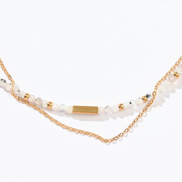 Sasha Layered Necklace | Moonstone