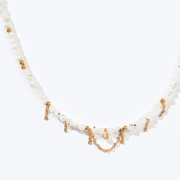 Yara  Veil Necklace |Moonstone