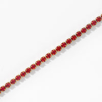 Laura Tennis Bracelet | Scarlet