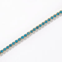 Laura Tennis Bracelet | Teal