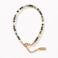 Shanine Bracelet | Prehnite with Black Tourmaline