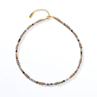 Kenna Tourmaline+Brown Chalcedony Choker