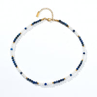 Marina Lapis Lazuli+White Chalcedony Necklace