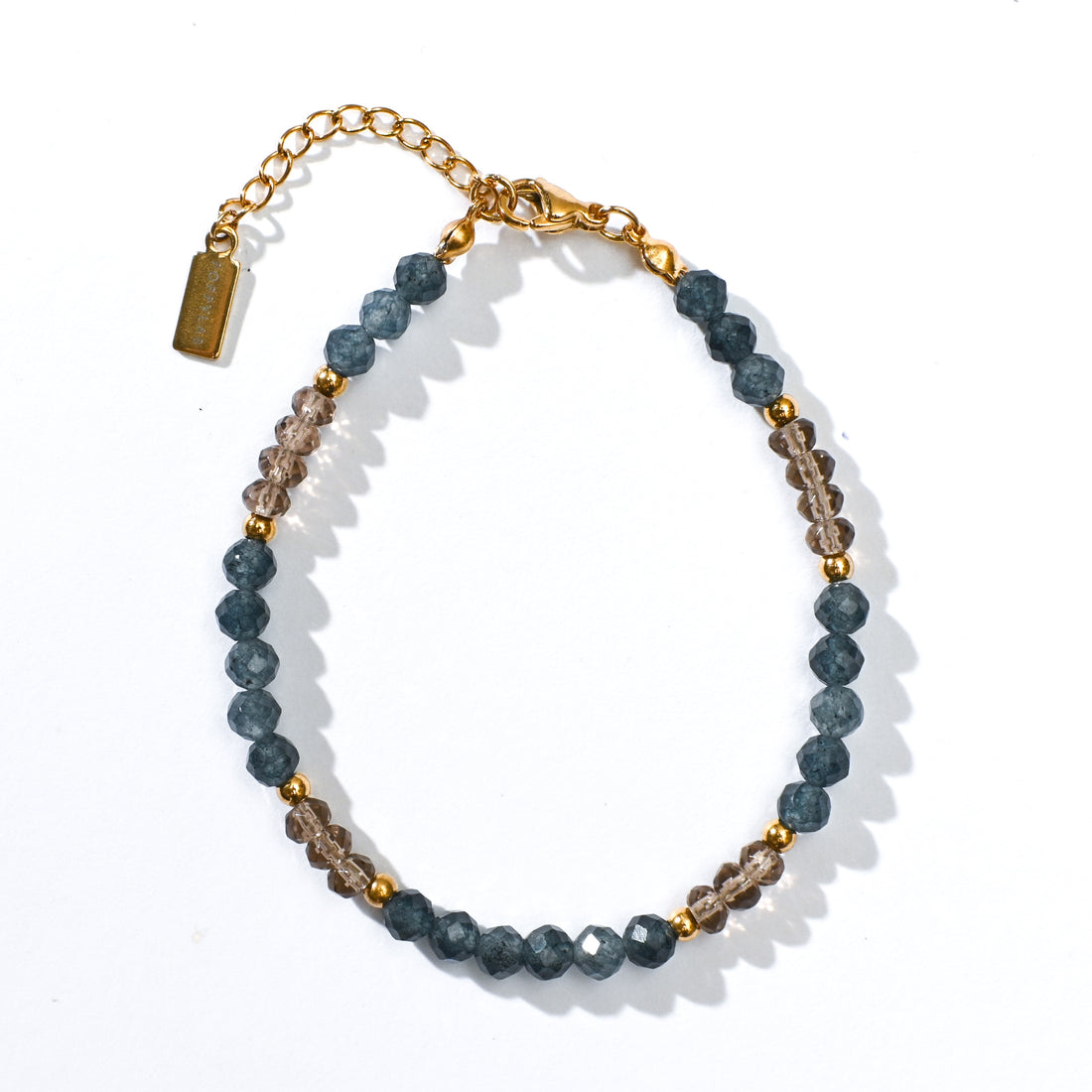 Odette Bracelet in Blue Sapphire+Chalcedony