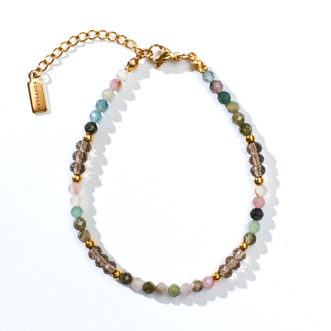 Kenna Bracelet in Tourmaline+Brown Chalcedony