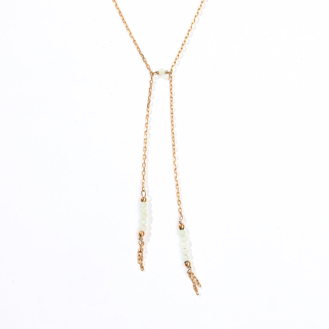 Surena Bow-Tie Lariat Necklace | Amazonite
