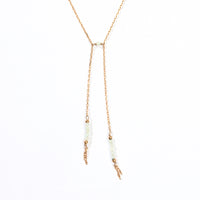 Surena Bow-Tie Lariat Necklace | Amazonite