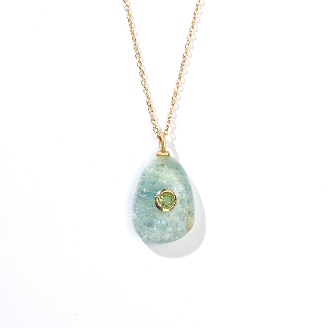 Erin 16.5 carat Aquamarine with Peridot (S925)