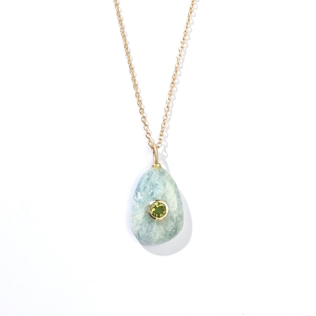 Erin 11.5 carat Aquamarine with Peridot (S925)