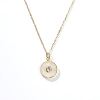 Theia Coin 6.5 carat Moonstone with White Topaz (S925)