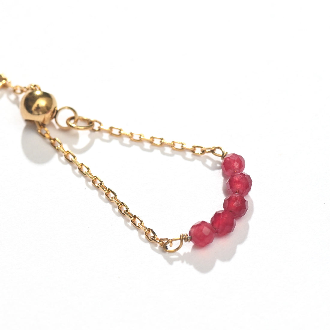 Jovie Adjustable Ring | Red Quartz