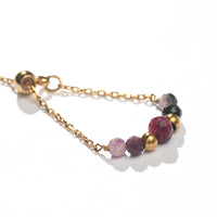 Jovie Adjustable Ring | Tourmaline+Chalcedony
