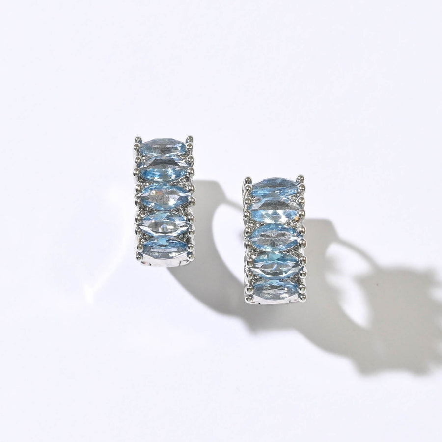 Jada Hoops | Steel Blue Silver