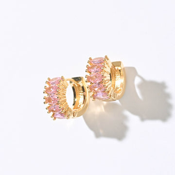 Jada Hoops | Blush Gold