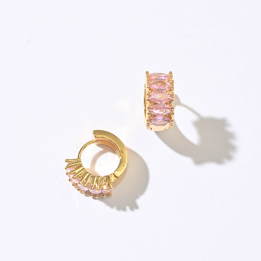 Jada Hoops | Blush Gold