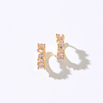 Gigi Cluster Huggies | Blush Gold