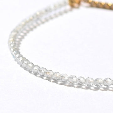 Leena Beaded Bracelet | Crystal Gray