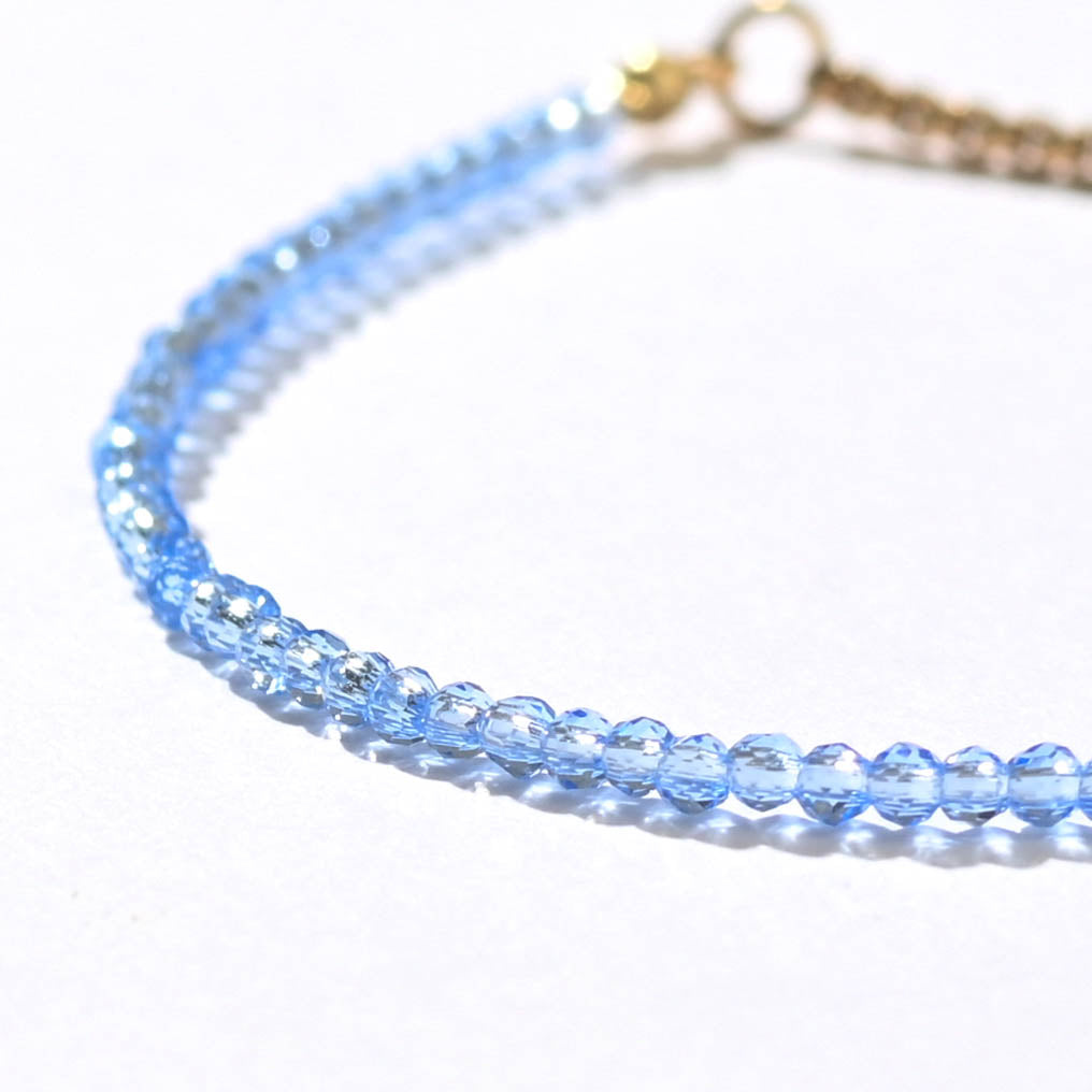 Leena Beaded Bracelet | Crystal Blue