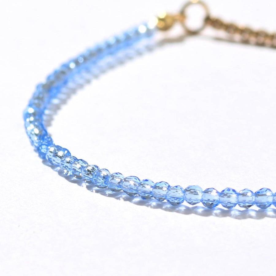 Leena Beaded Bracelet | Crystal Blue