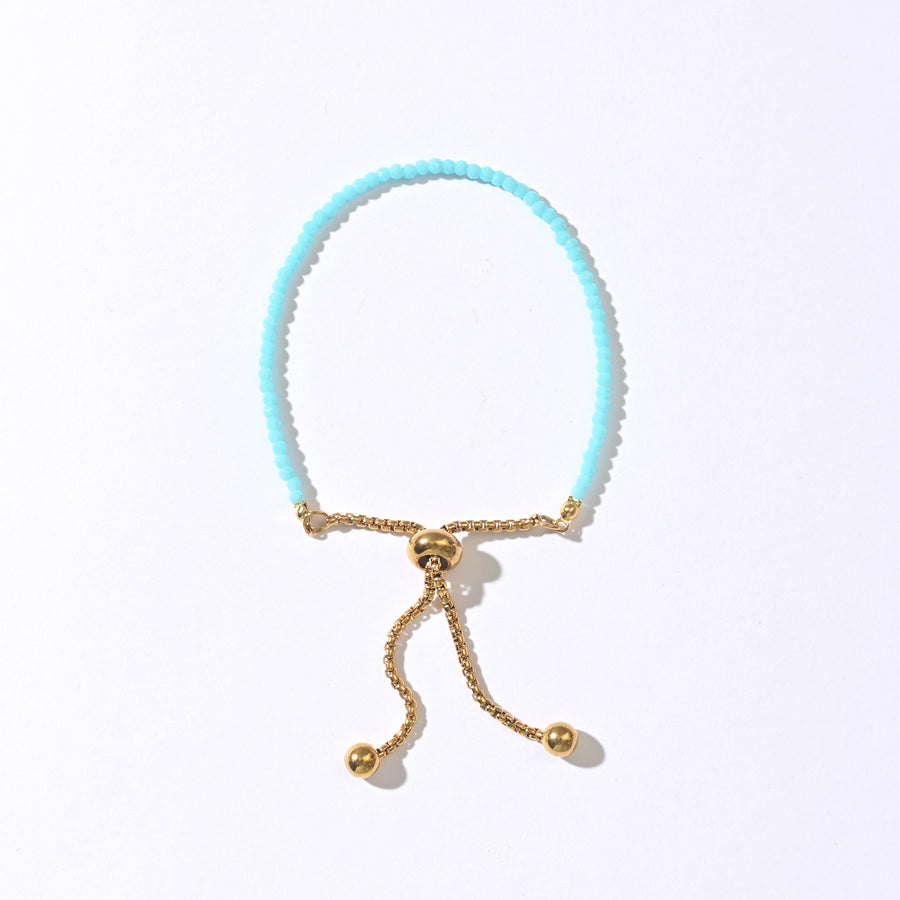 Leena Beaded Bracelet | Turquoise Blue