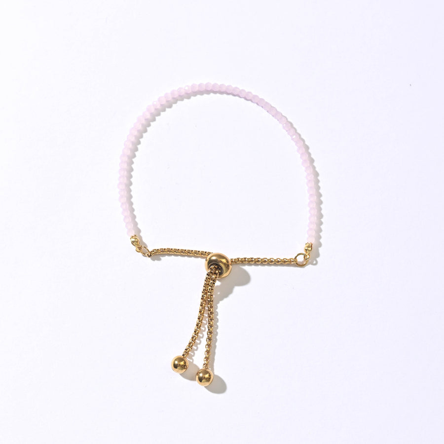 Leena Beaded Bracelet | Baby Pink