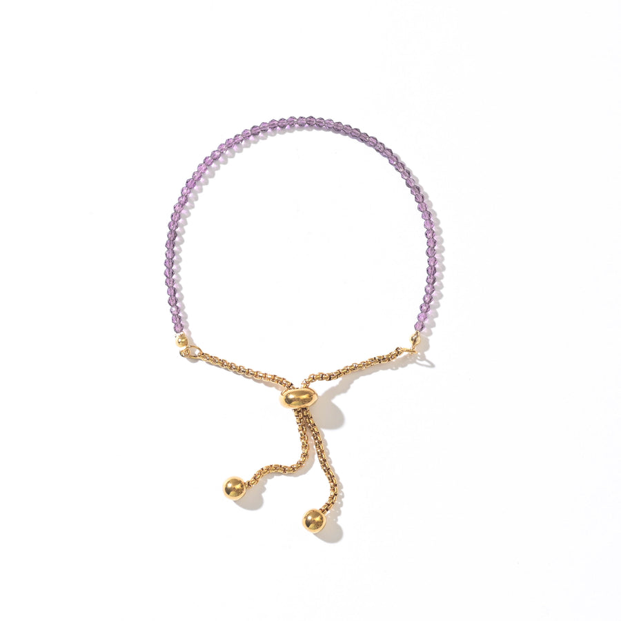 Leena Beaded Bracelet | Purple Haze