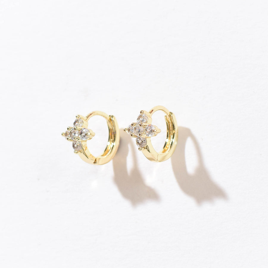 Liana Floral Huggies | Gold