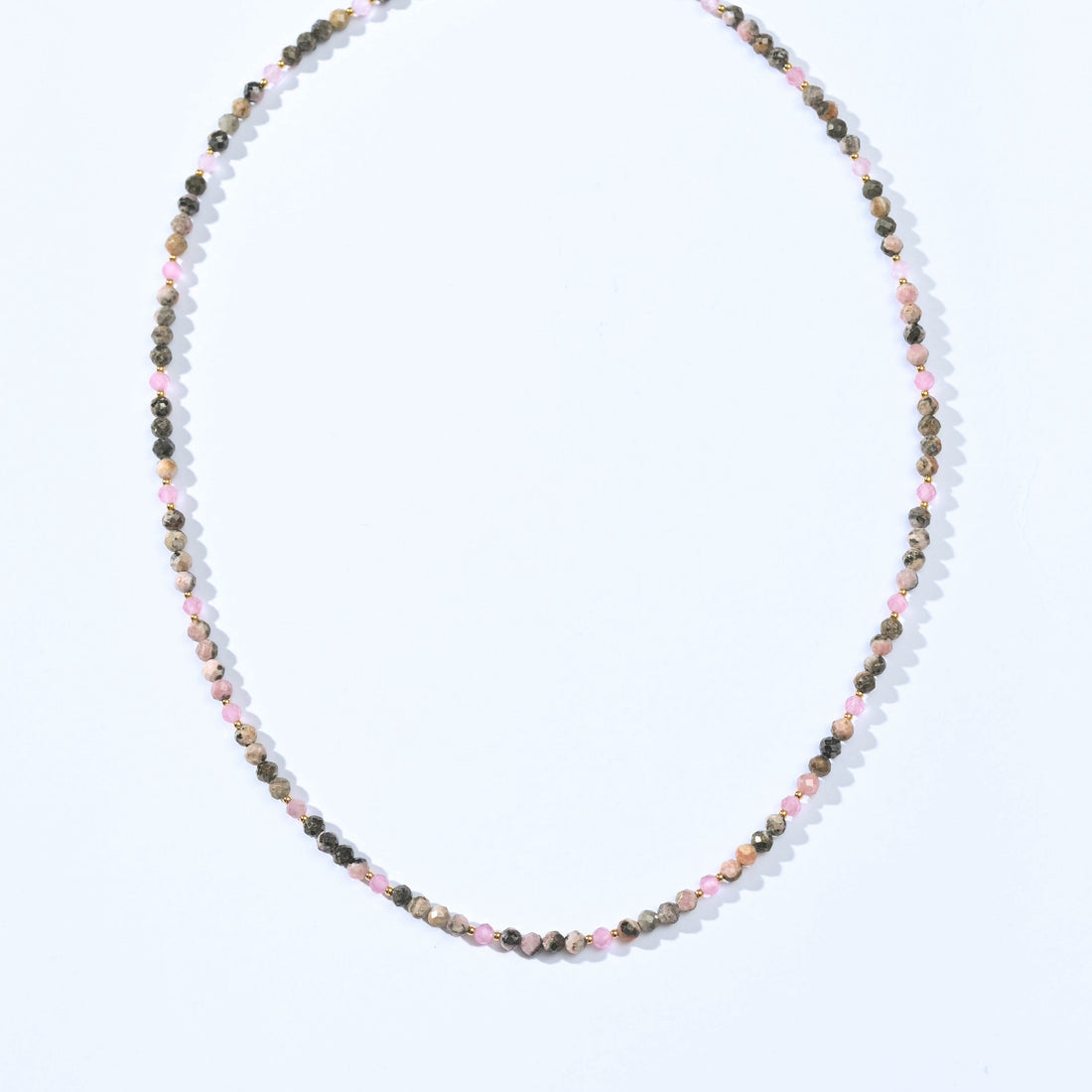 Lizzie Black Rhodochrosite Necklace
