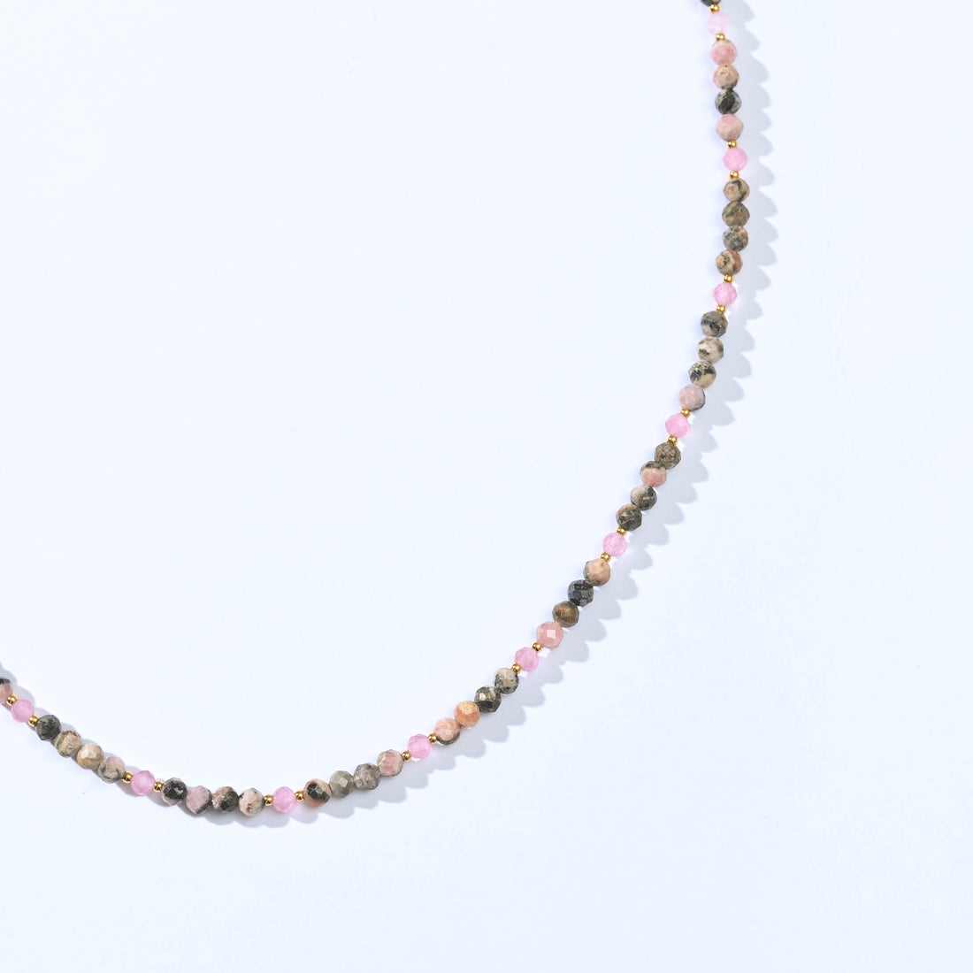 Lizzie Black Rhodochrosite Necklace