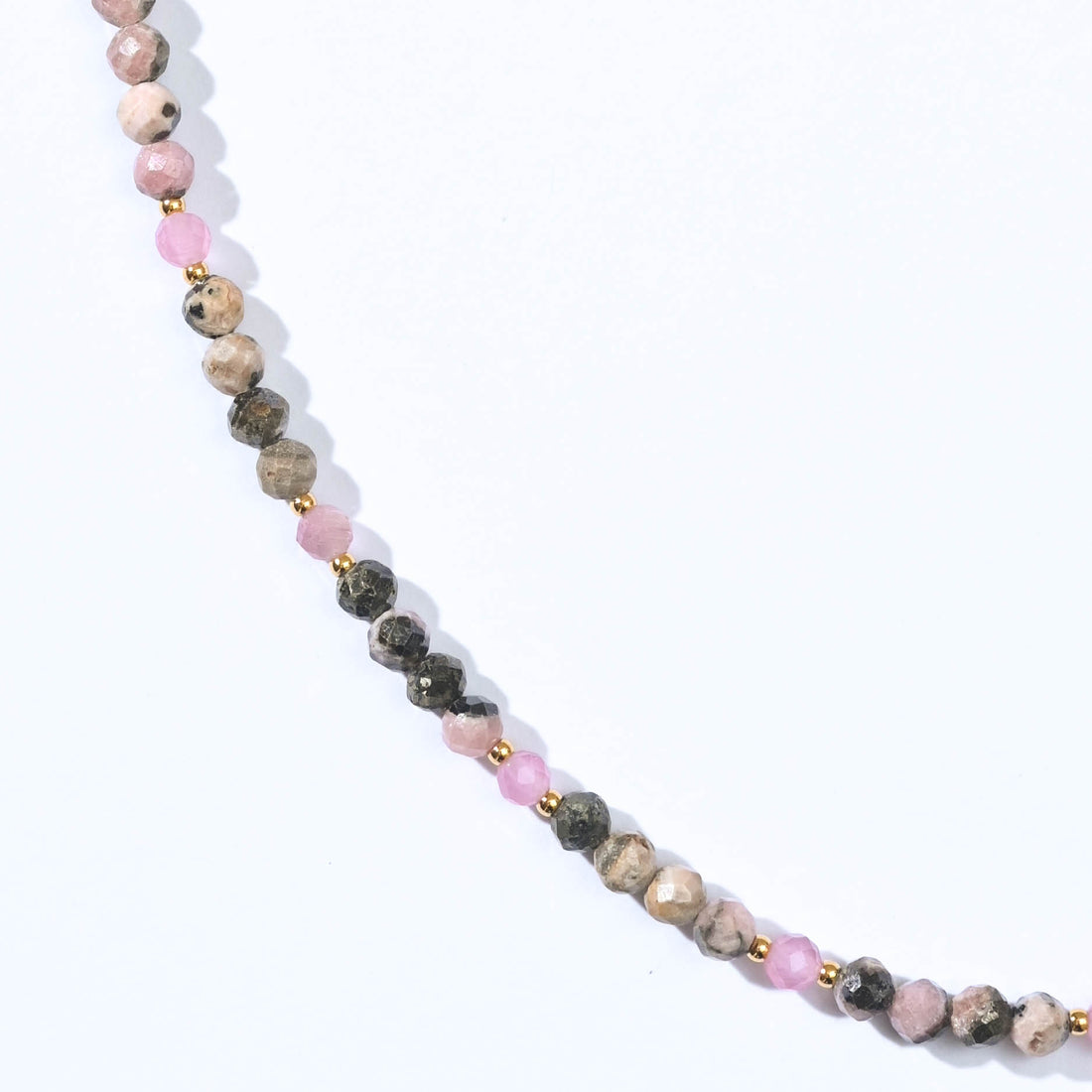 Lizzie Black Rhodochrosite Necklace