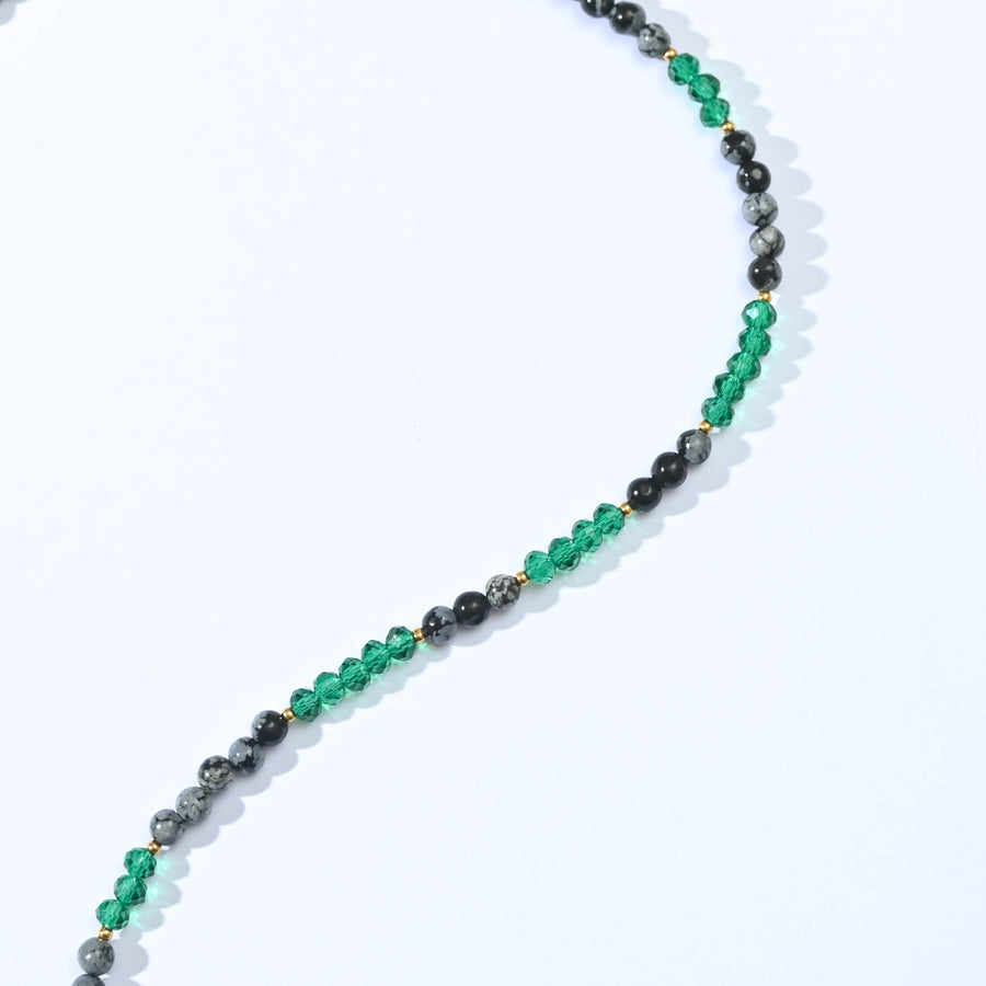 Sura Snowflake Jasper Necklace