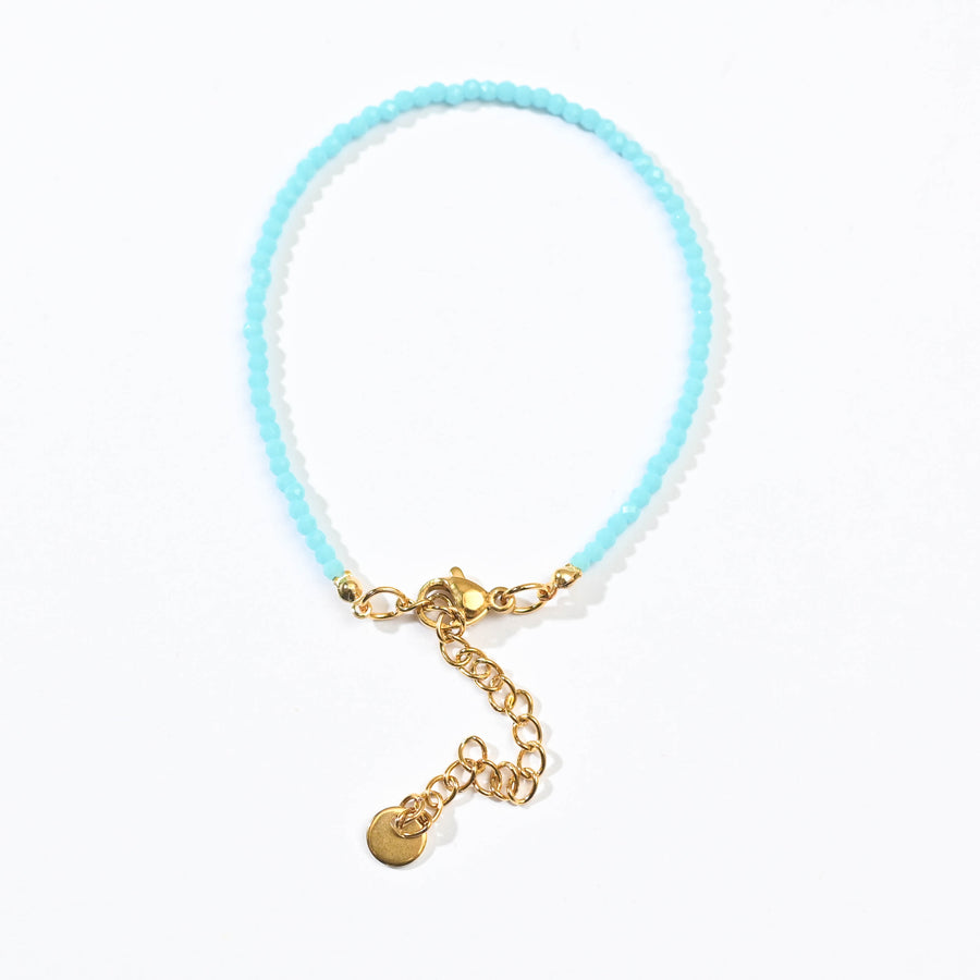 Leena Beaded Bracelet | Turquoise Blue