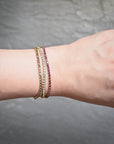 Laura Tennis Bracelet | White