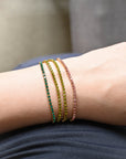 Laura Tennis Bracelet | Emerald
