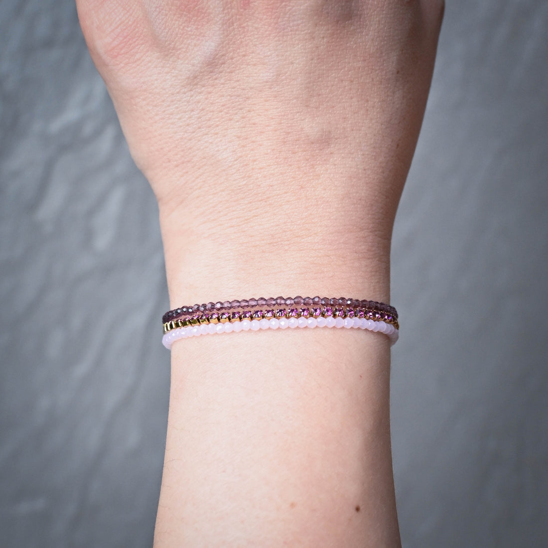 Leena Beaded Bracelet | Baby Pink
