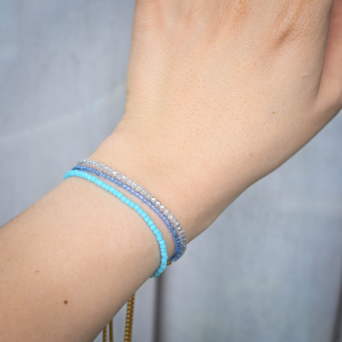 Leena Beaded Bracelet | Turquoise Blue