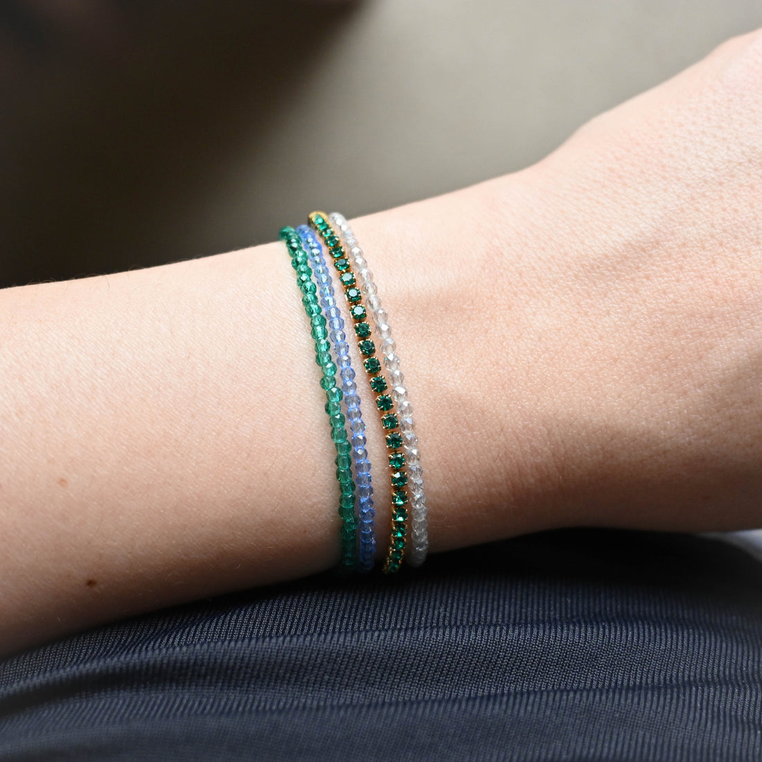 Leena Beaded Bracelet | Fresh Emerald