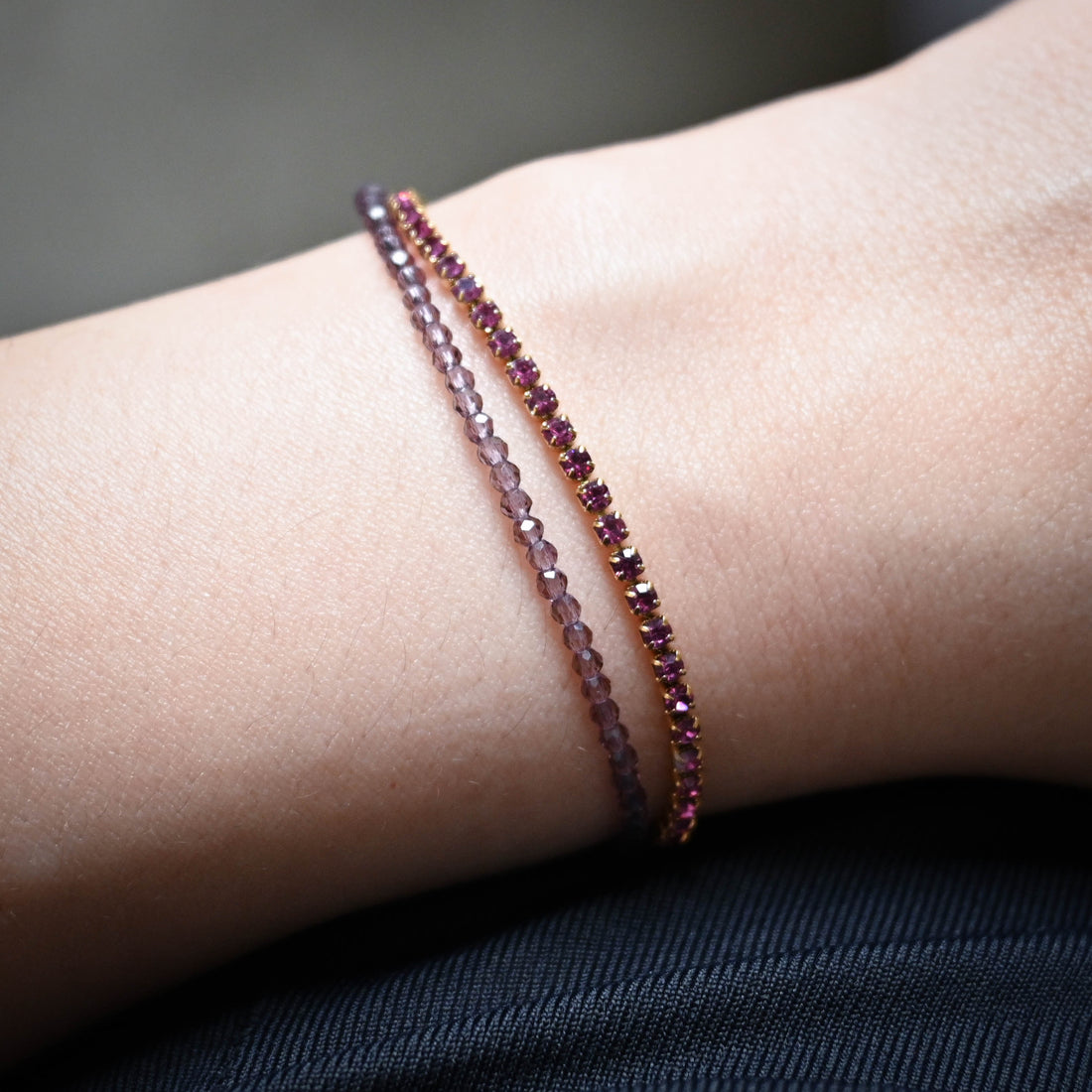 Leena Beaded Bracelet | Purple Haze